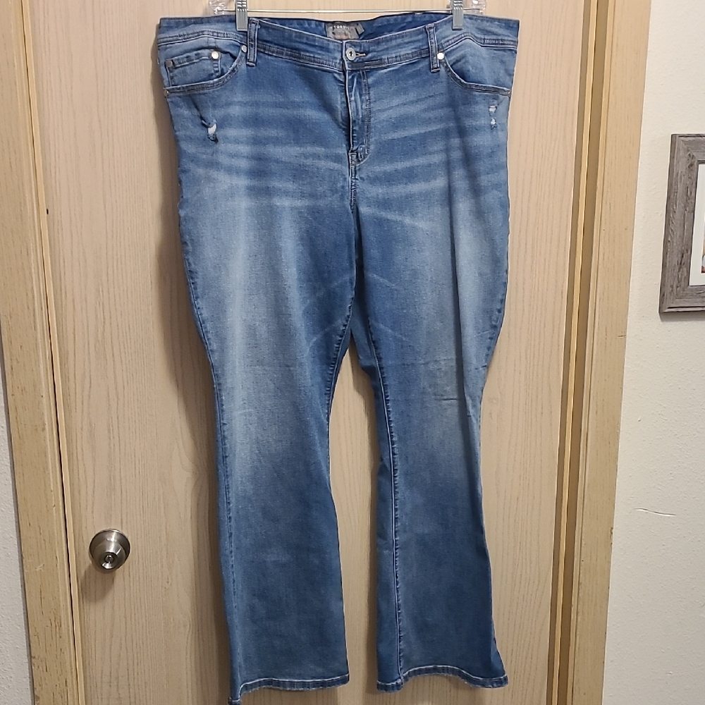 Torrid Light Blue Luxe Slim Bootcut